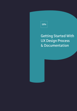 A photo of the cover of my ebook with UXPin "Getting Started With UX Design Process & Documentation"